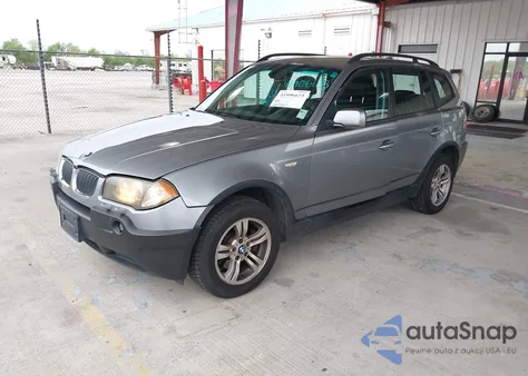 2005 BMW X3 3.0I z USA, uszkodzony, nr VIN WBXPA93495WD18319